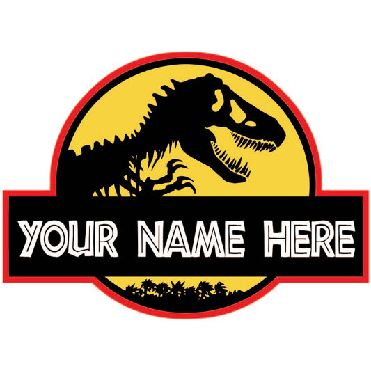 Custom Name Jurassic Park Metal Sign