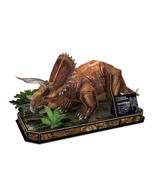 National Geographic Puzzle 3D Triceratops Model Kit