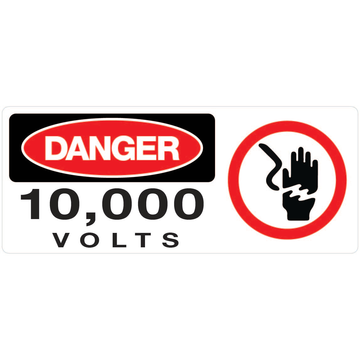 Jurassic Park Danger 10,000 Volts Sign