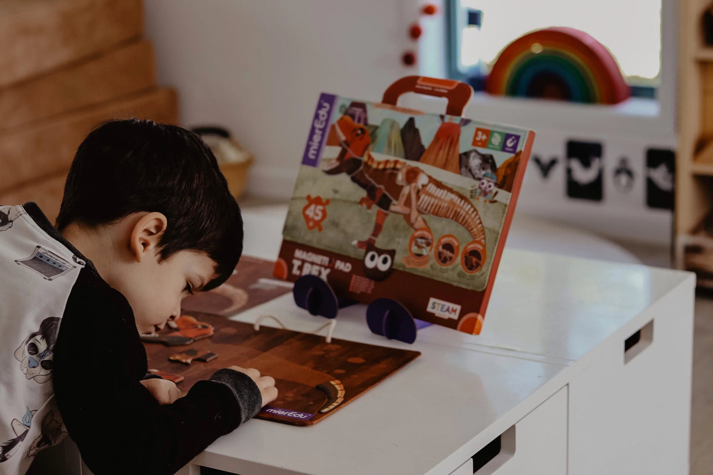 Magnetic pad - T-Rex Puzzle