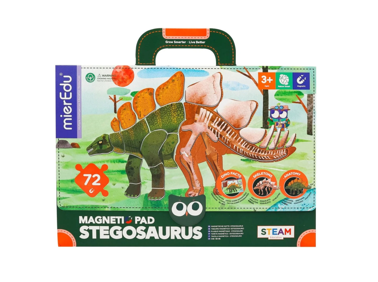 Magnetic pad - Stegosaurus Puzzle