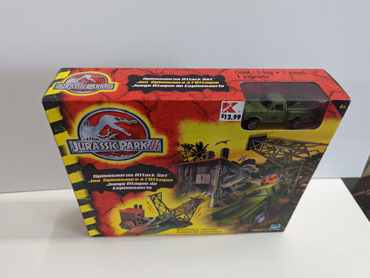 Hasbro Jurassic Park III 3 Spinosaurus Attack Set 2001 SEALED