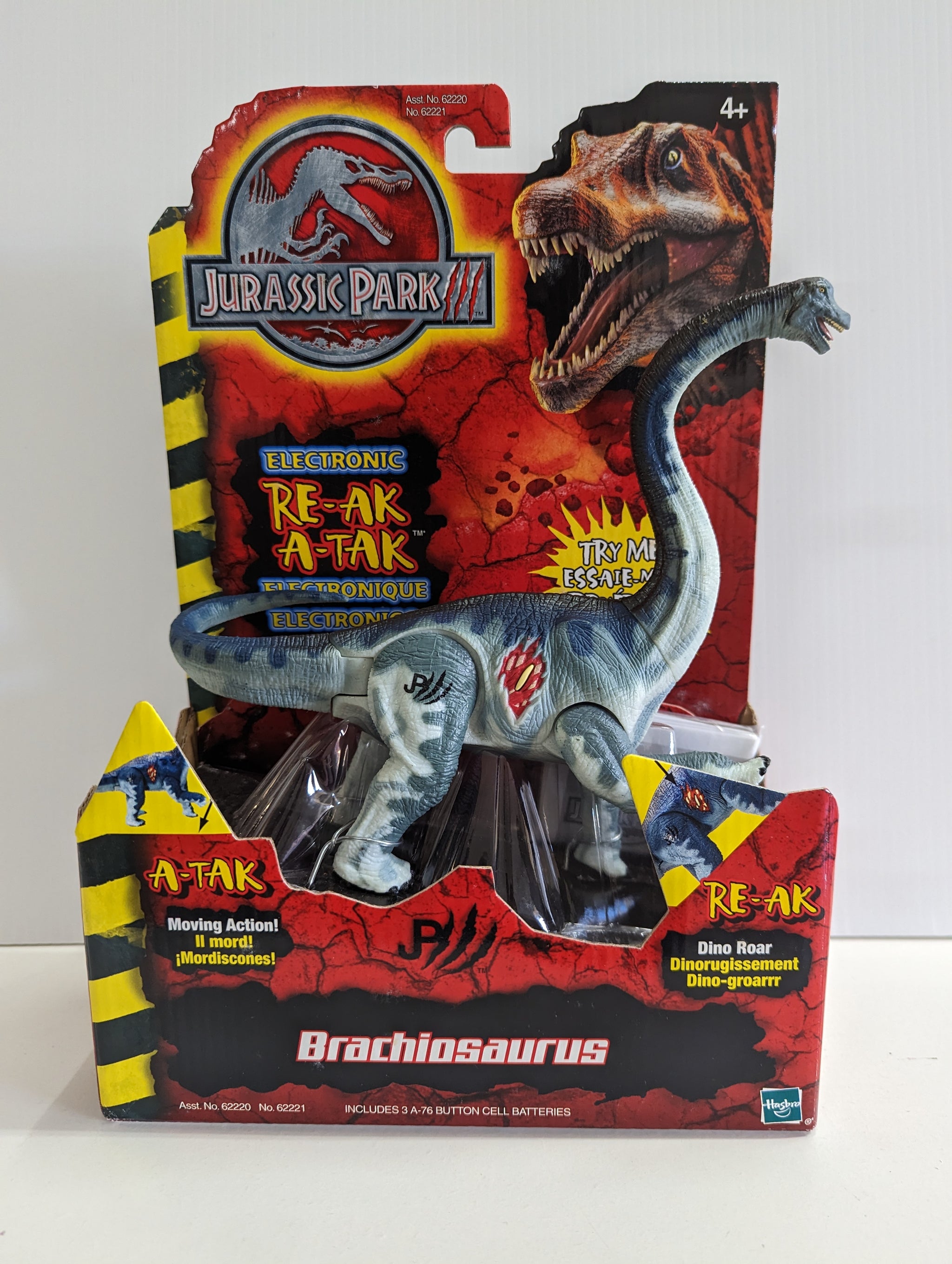 2001 Hasbro Jurassic Park Iii Electronic Re Ak A Tak Brachiosaurus New The Jurassic Store 0612