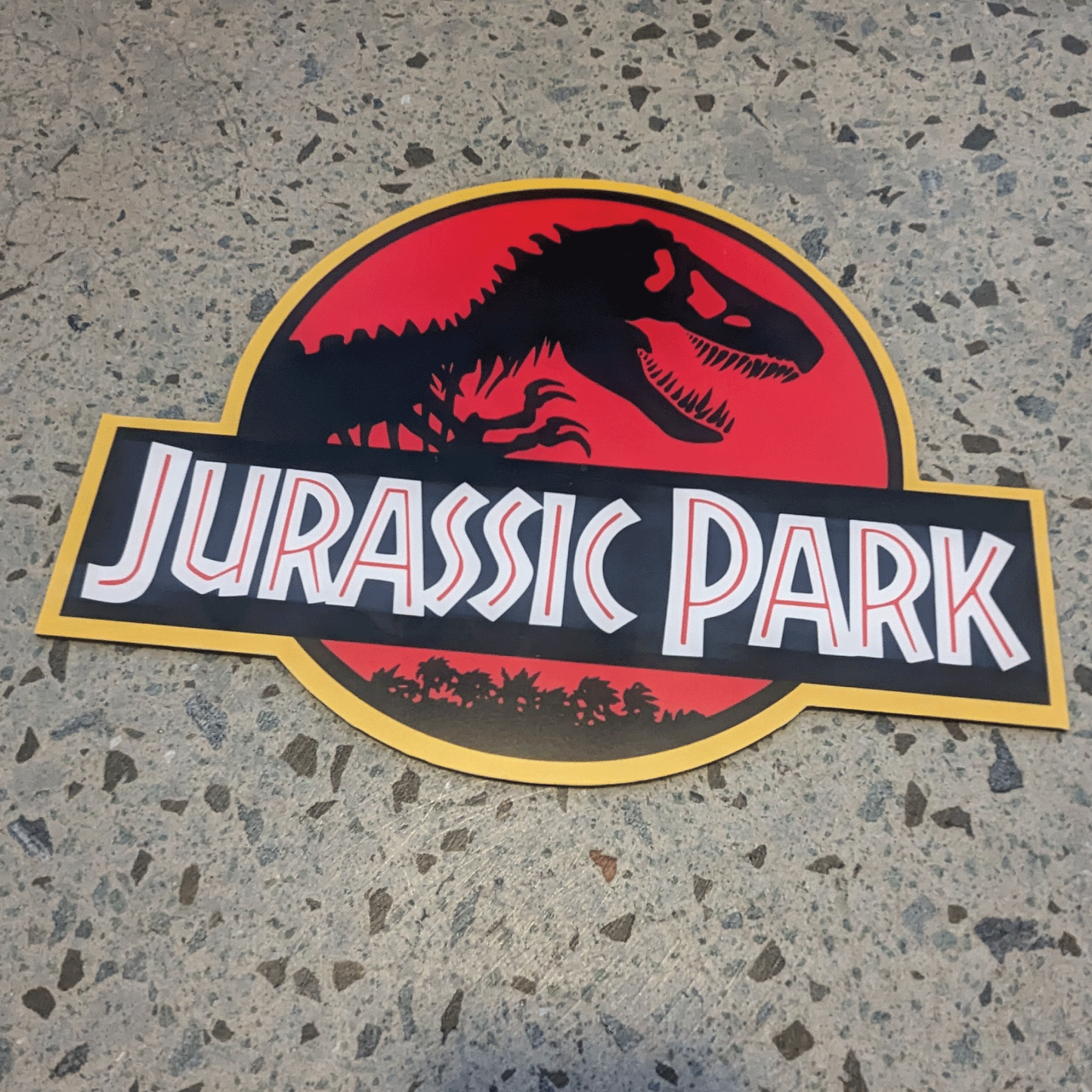 Jurassic Park Logo Metal Sign