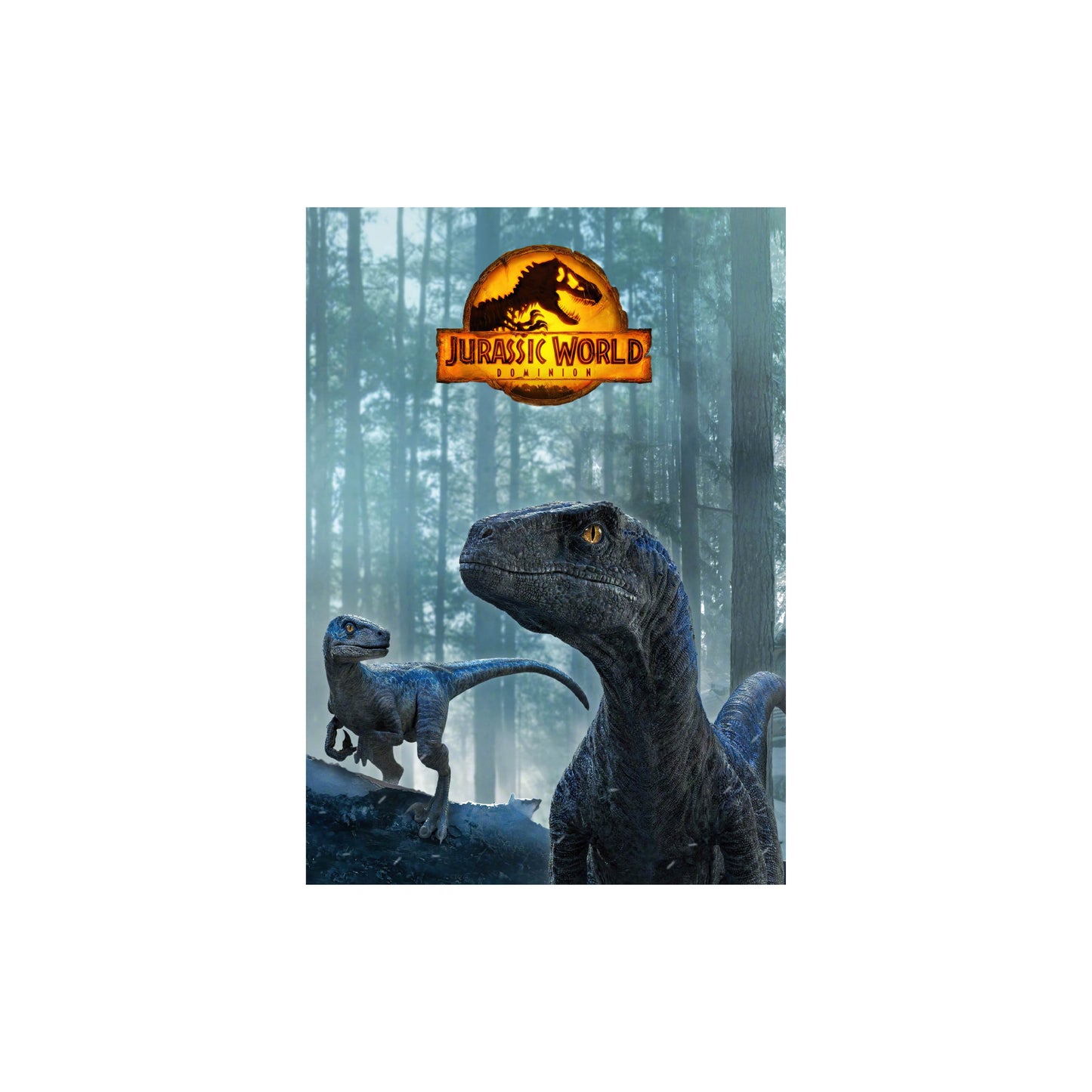 Jurassic World Dominion Blue Velociraptor Print