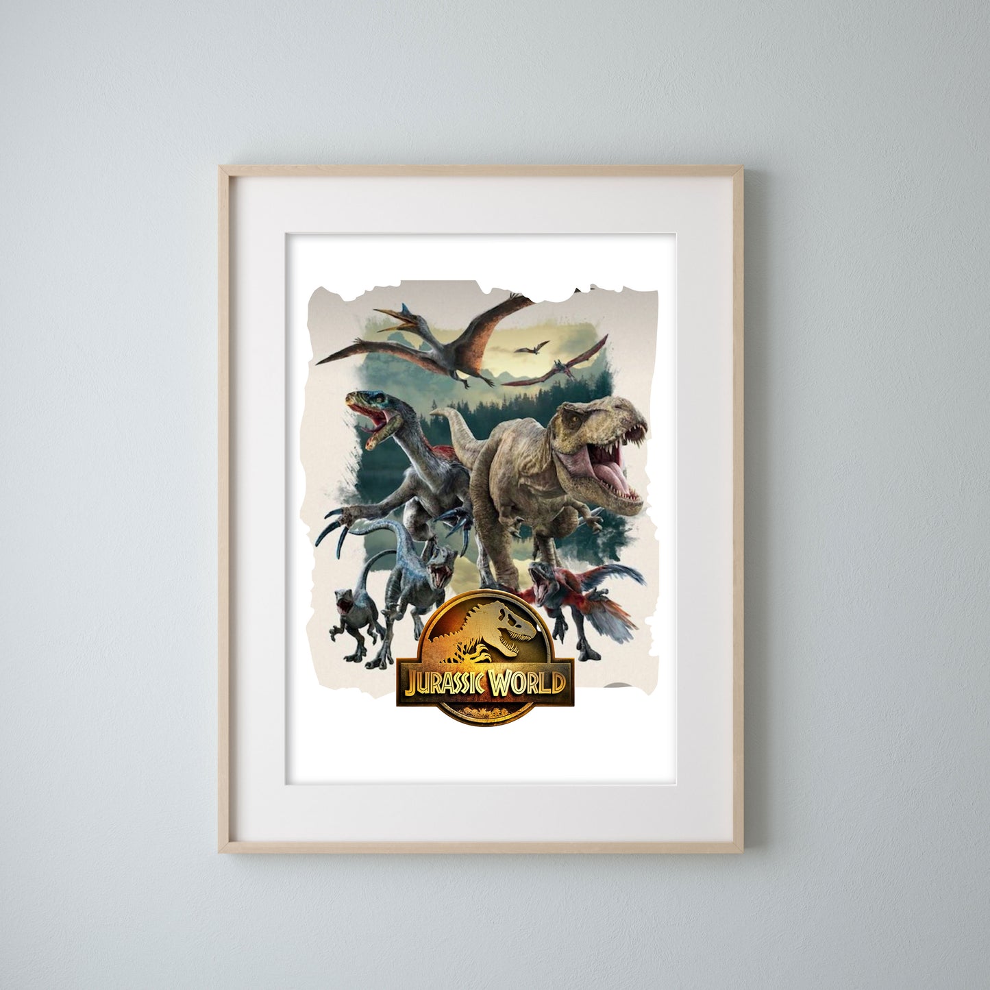 Jurassic World Dinosaurs Print