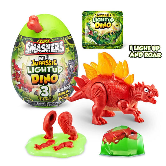 Zuru Smashers Mini Jurassic Light-Up Dino Egg