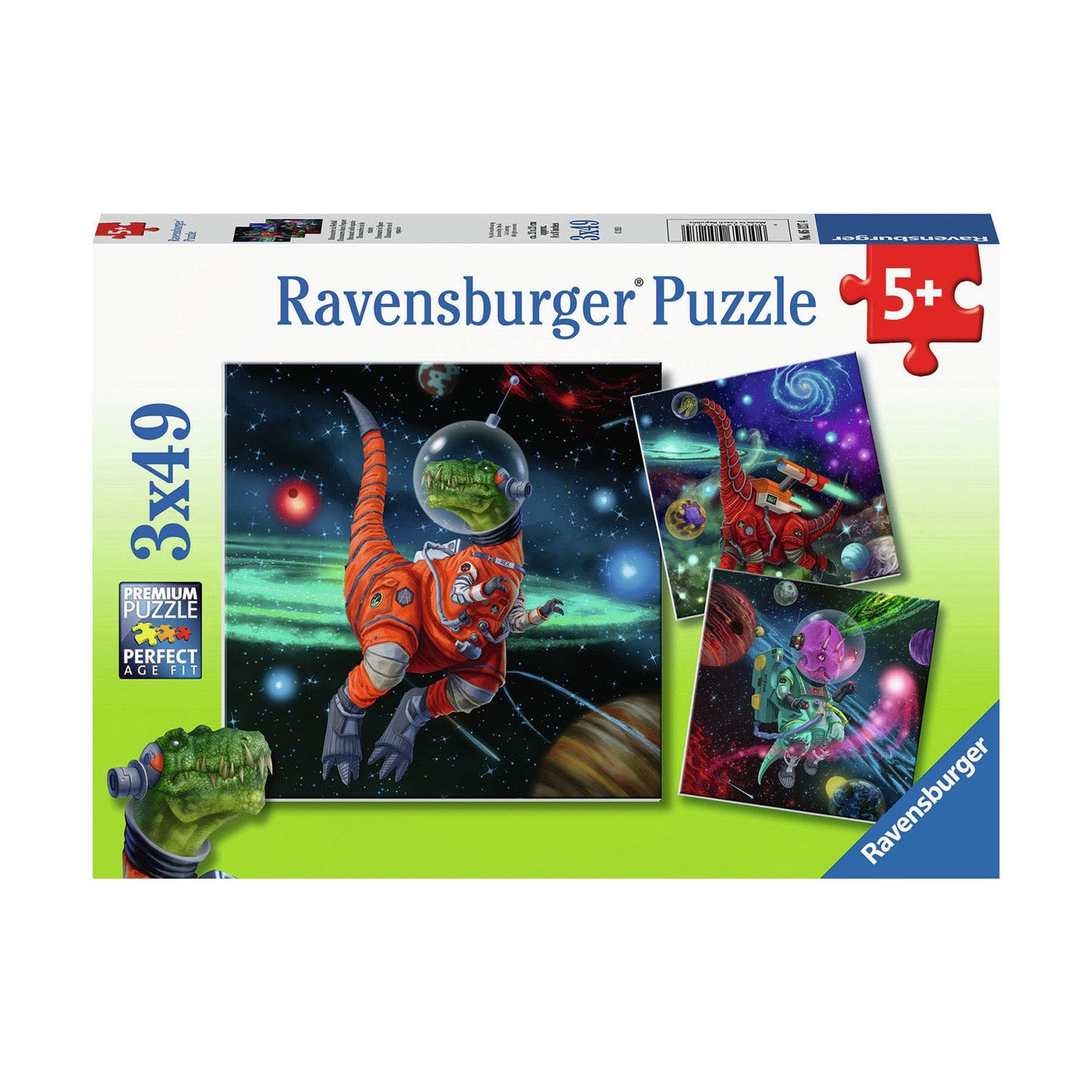 Ravensburger Dinosaurs in Space Puzzle Set 3 x 49pc