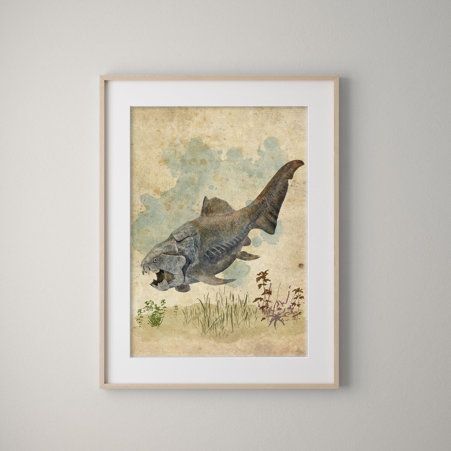 Vintage Dunkleosteus Print