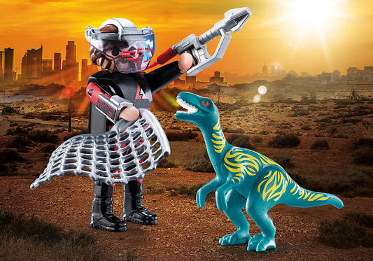 Playmobil Dino Rise: DuoPack Velociraptor with Dino Catcher 70693