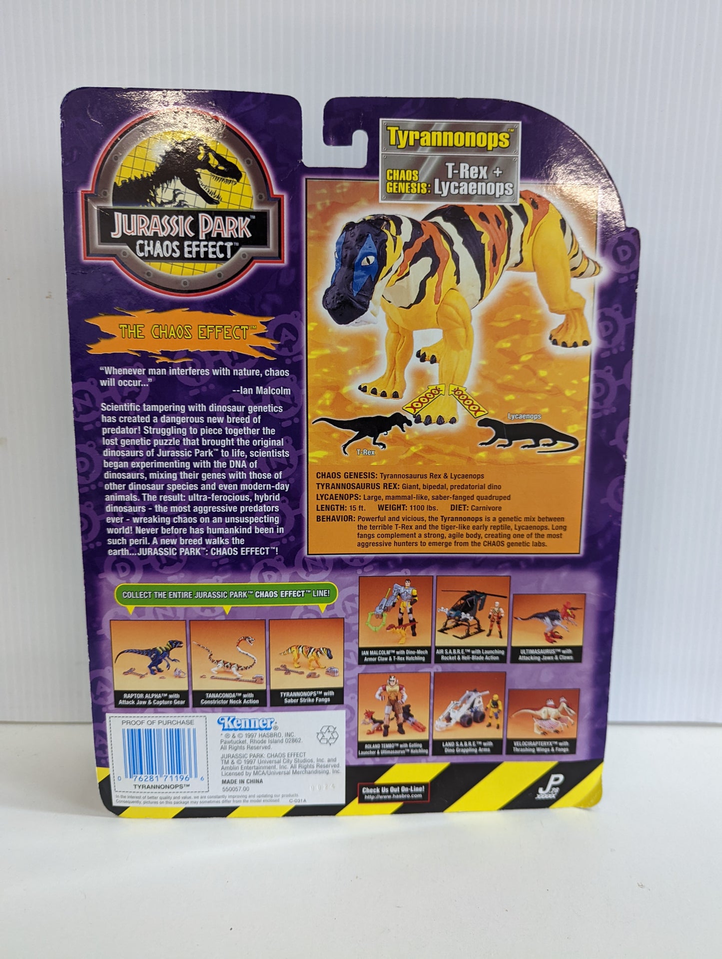 Jurassic Park Chaos effect - Tyrannonops 1997