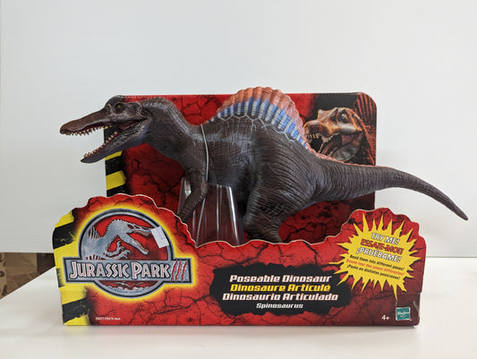 Jurassic Park III Large poseable Spinosaurus MIB Hasbro 2000