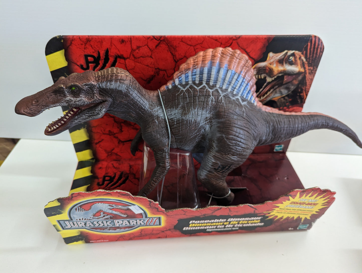 Jurassic Park III Large poseable Spinosaurus MIB Hasbro 2000