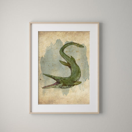 Vintage Trylosaurus Print