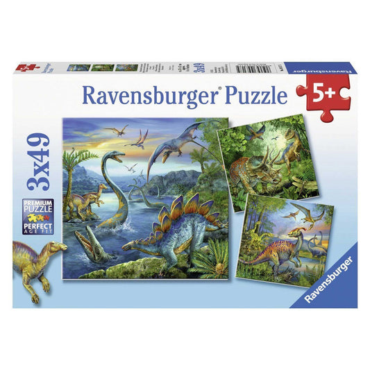Ravensburger Dinosaur Fascination Puzzle 3x 49pc