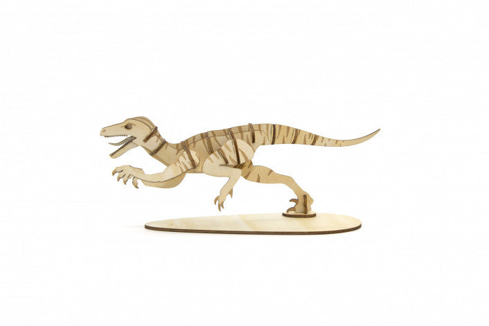 Incredibuilds Jurassic World™ Raptor Book and 3D Wood Model Puzzle