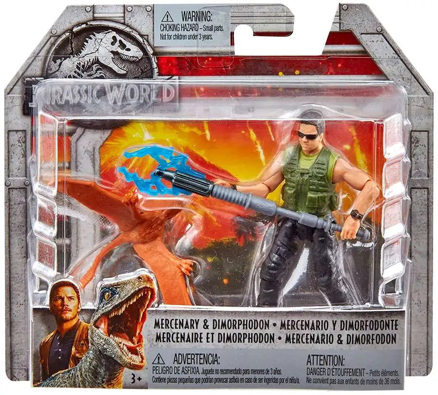 (Rare) 2018 Jurassic World™ Set Mercenary & Dimorphodon