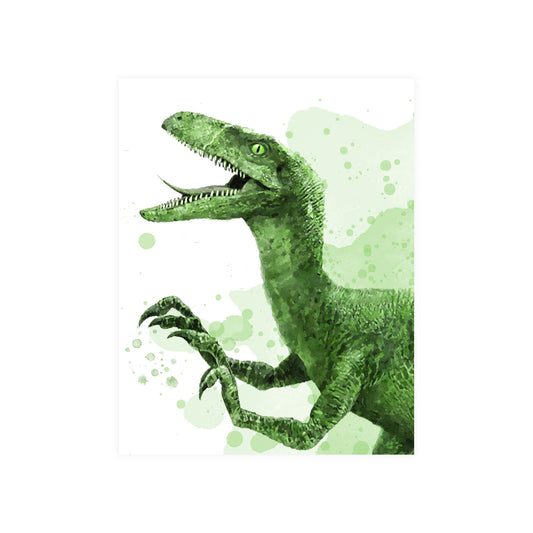 Delta Green Raptor Watercolour Print