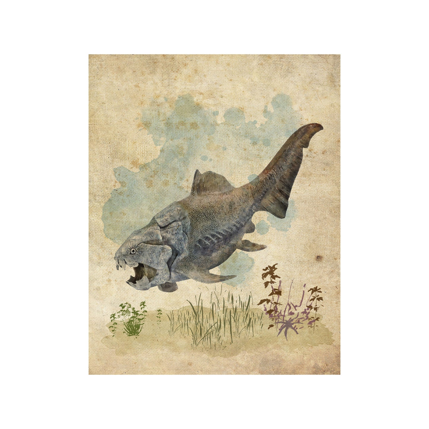 Vintage Dunkleosteus Print