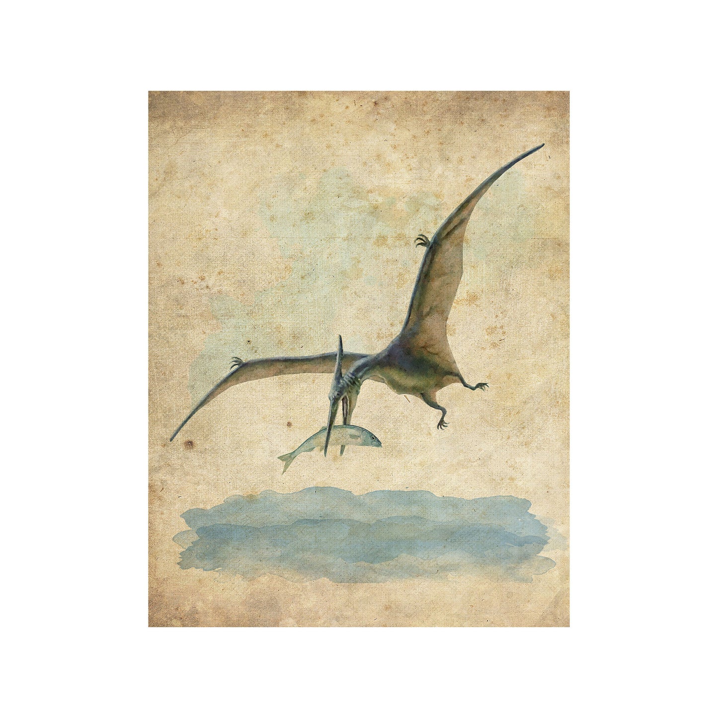 Vintage Pterosaurus Print