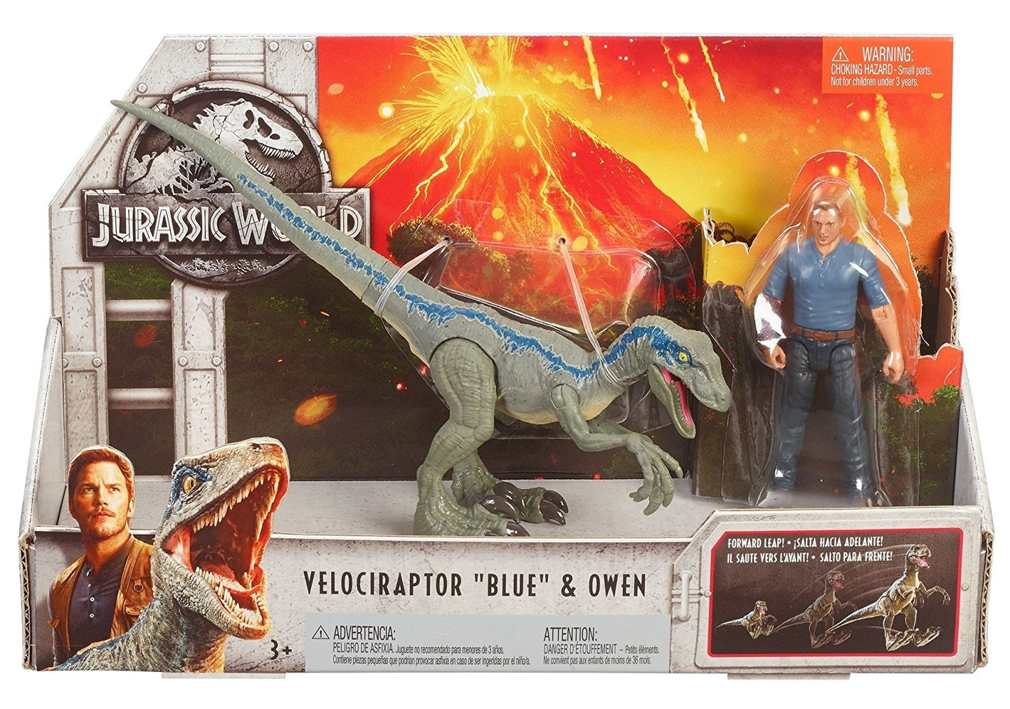 Jurassic World Set Velociraptor "Blue" & Owen